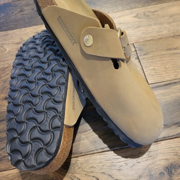 Birkenstock Boston Big Buckle Nubuck Leather Clog 38 - Picture 3 of 6